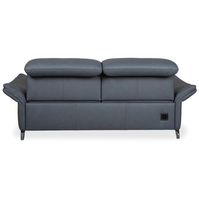 Himolla 1065 Leather Two-Seater Blue Grey Electric Function Sofa For Sale - Image 17 of 18