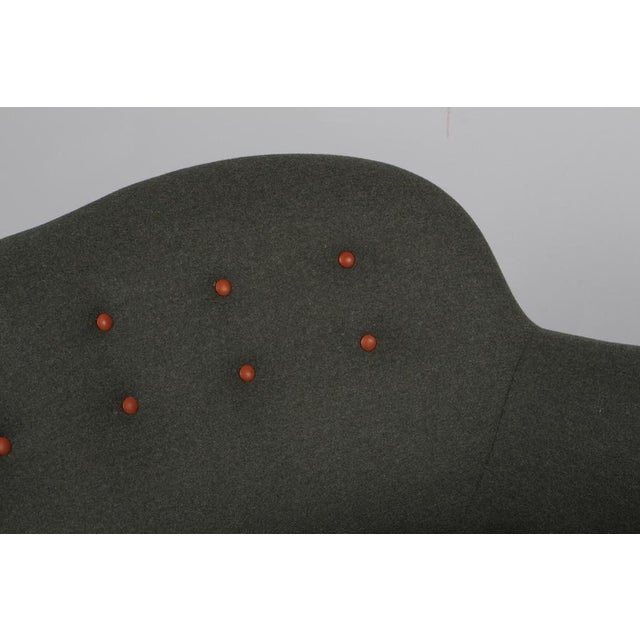 Scandinavian Model 185 Curved Sofa or Loveseat from Slagelse, Denmark, 1950s For Sale - Image 4 of 9