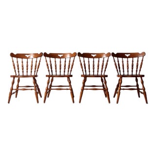 Mid-Century O'Hearn Tavern Style Dining Chairs Set of 4 For Sale