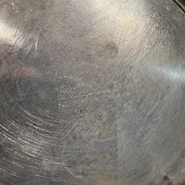 Metal Bullocks Silverplated Bowl, Mid-Century Modern, 10-Inch Diameter, Usa For Sale - Image 7 of 10