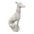 Italian 20th Century Distressed Painted Ceramic Whippet For Sale - Image 3 of 4