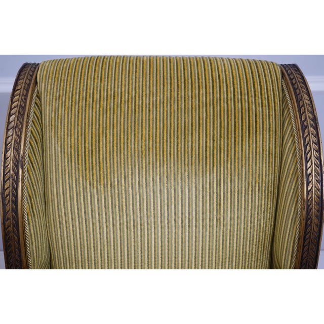 Egyptian Style Gilt Carved Hall Chair W. Swans For Sale - Image 9 of 18