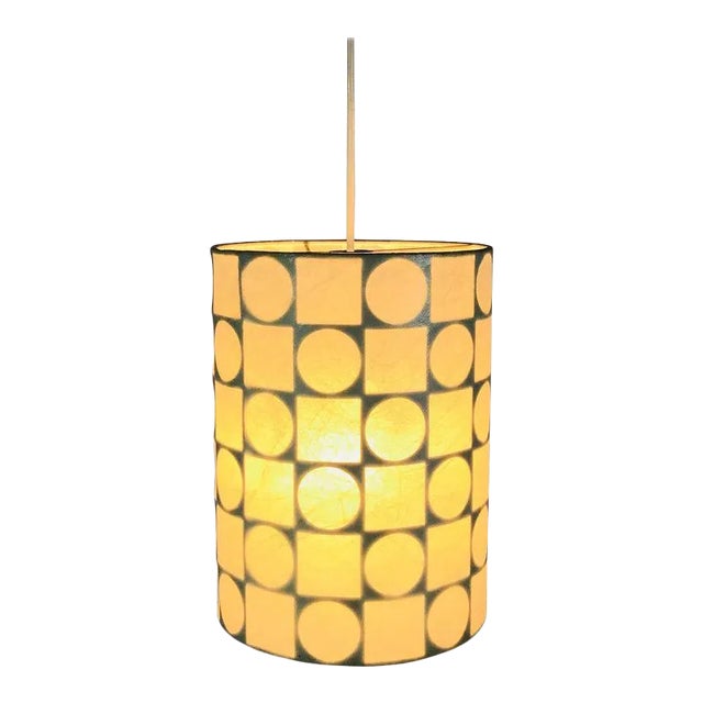 Mid-Century Modern Cocoon Pendant Lamp by Goldkant, 1960s, Germany For Sale