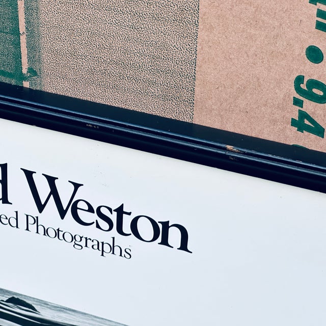 Edward Weston: One Hundred Photographs "Dunes" 1983 Gallery Poster Framed For Sale - Image 10 of 11