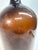 Amber Large Rare Antique 1800's Hand Blown Amber Glass Demijohn Carboy Wine Bottle Jar For Sale - Image 8 of 13