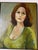 1970s Mid-Century Impressionist Woman Portrait Oil on Canvas Painting, Framed For Sale - Image 9 of 12