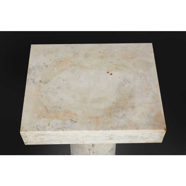 Stone Italian Grand Tour Antique Marble Column Pedestal, Late 19th Century For Sale - Image 7 of 18