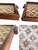 Coffee Vintage Square Diamond Weave Bamboo Tray For Sale - Image 8 of 10