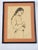 Original Ruth Schloss "A Young Girl" framed signed drawing, part of a series of 14 plates titled "Ruth Schloss Drawings...
