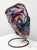 Metal Huge David Goldhagen Studio Blown Art Glass Vessel, Custom Iron Stand, American For Sale - Image 7 of 11
