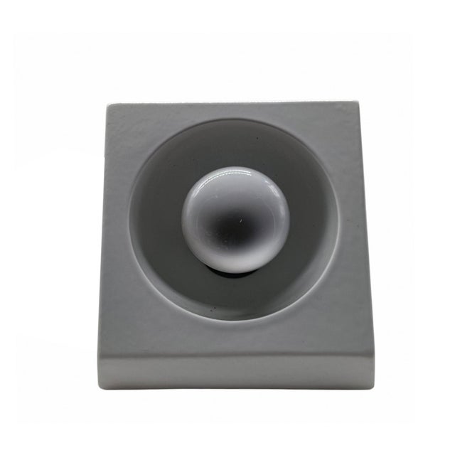 Mid-Century Modern White Ceramic Table Lamp by Enzo Bioli for Il Picchio, Italy, 1970s For Sale - Image 3 of 9