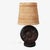 Wood Vintage Brutalist Table Lamp in Wood and Raffia by Delsinne, 1960s For Sale - Image 7 of 7