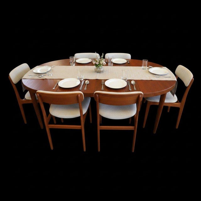 Vintage Dining Table in Veneered Teak with Double Extension Leaves from Skovmand & Andersen, 1960s For Sale - Image 15 of 15