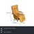 Here you get a modern recliner from the German manufacturer Willi Schillig, whose yellow-ochre leather brings a warm...
