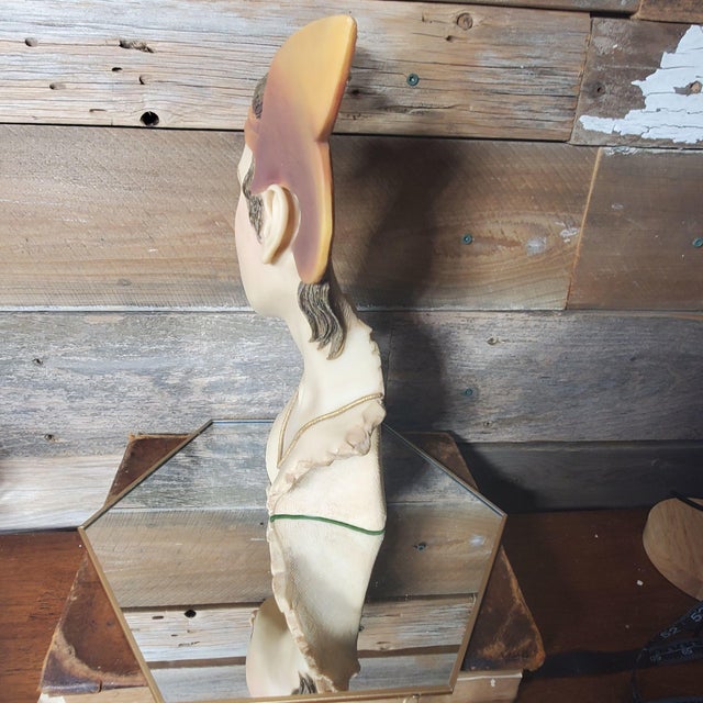 Vintage Flambro Usa 4 Seasons Fall Elf Bust Sculpture by Michael Talbot For Sale - Image 4 of 9