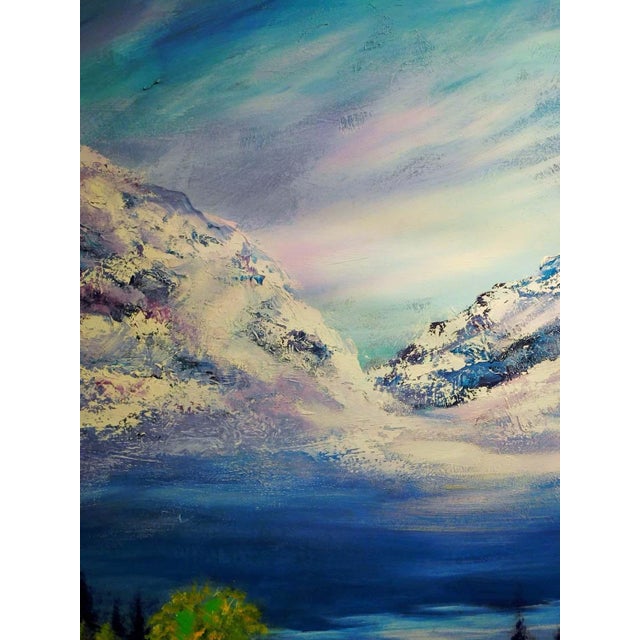 William Craig Harris "Untitled" Original Oil Canvas Earl Biss Style Hand Signed For Sale - Image 4 of 11