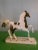 White Vintage Folk Art Cast Iron Pinto Horse Sculpture Objet De Art For Sale - Image 8 of 11