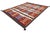 2020s Modern Navajo Style Wool Area Rug Geometric Southwestern Textile Art in Crimson For Sale - Image 5 of 5