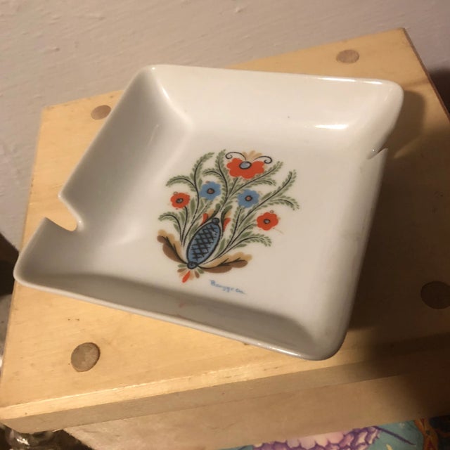 1968 Vintage Berrgrenn Originals Porcelain China Ashtray For Sale - Image 4 of 7