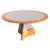 "Savini" Round Table With Stainless Steel and Bronze Details For Sale - Image 4 of 6