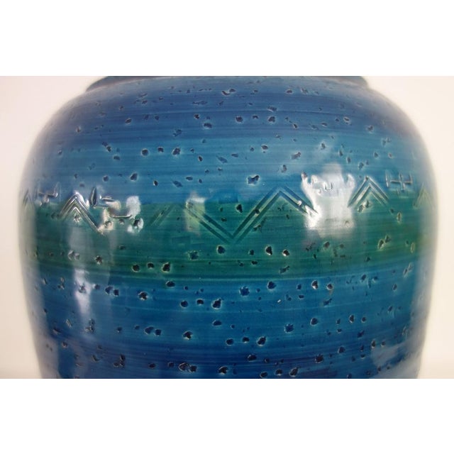 Large Lidded Ceramic Vase in the style of Bitossi, Italy, 1970s For Sale - Image 6 of 14