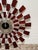 Red Kenneth Wingard Mid 20th Century Inspired Sunburst Wall Clock For Sale - Image 8 of 12