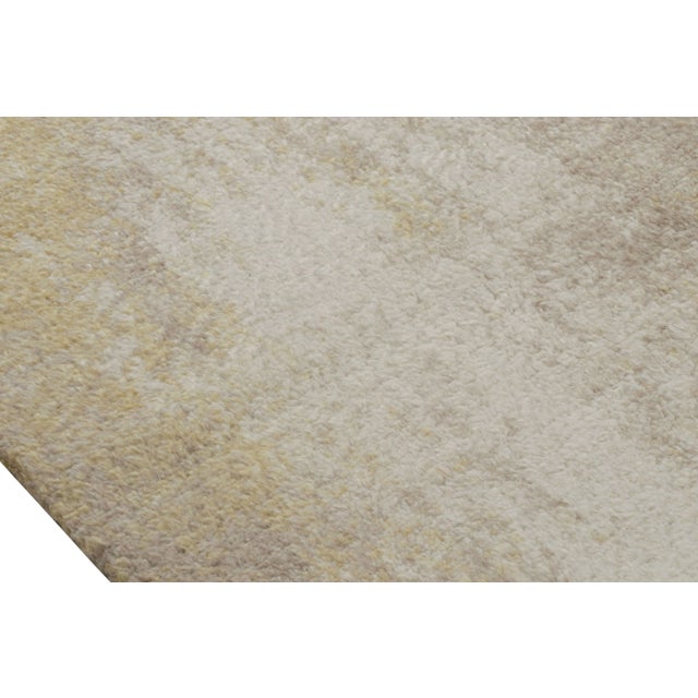 Modern Rug & Kilim’s Modern Textural High Pile Rug With Abstract Geometric Pattern For Sale - Image 3 of 5