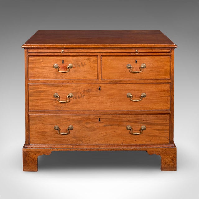 Traditional Antique Bachelor's Chest of Drawers, English, Master Bedroom Tallboy, Georgian For Sale - Image 3 of 11