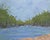 A Pond Brings Peace Acrylic Painting Unframed 8 X 10" Nature Theme Wall Art For Sale - Image 6 of 7