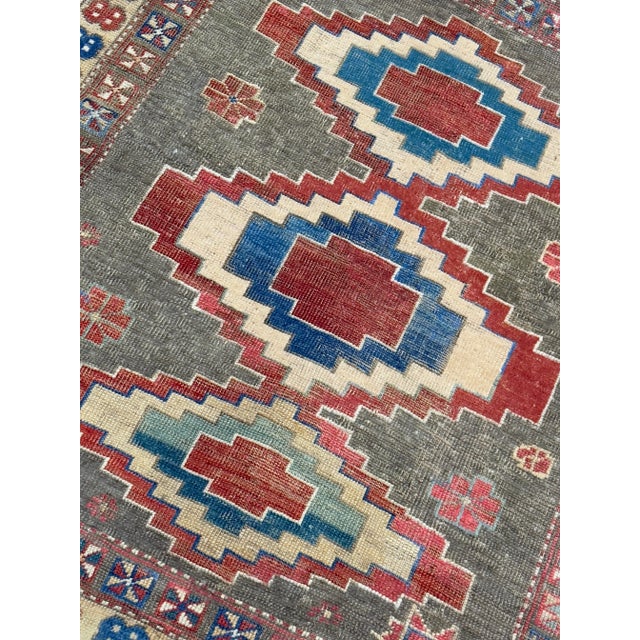 Antique Caucasian Kuba Rug 4’0" X 4’7" For Sale In New York - Image 6 of 10