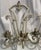 1970s French Painted Wrought Iron 3 Light Floral Wall Sconces - Pair For Sale - Image 4 of 5