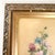 1920s Antique 1920's Floral Painting on Glass, Gilt Gold Framed Flower Painting on Glass For Sale - Image 5 of 11
