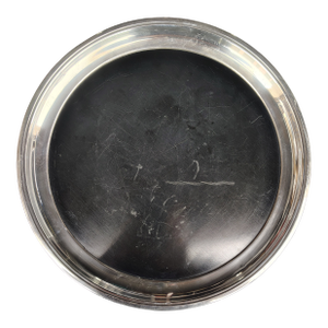 1960s Silver Plate Circular Serving Tray