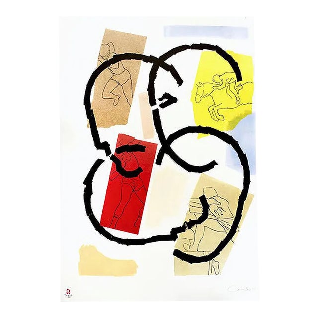 Los Juegos - Original Lithograph by R. Canogar- 2008 2008 For Sale
