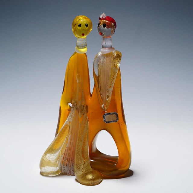 Mid-Century Modern Vintage Murano Glass Sculpture by Anzolo Fuga for A.Ve.M. 1950s For Sale - Image 3 of 6