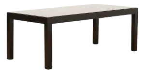 Tea Table RH 603 in Wood Frame Lacquered Black and Loosely Inlaid with Black Marble Glass by Robert Haussmann, 1957