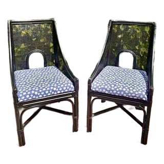 McGuire Barbara Barry Attributed Pair of Accent Chairs For Sale