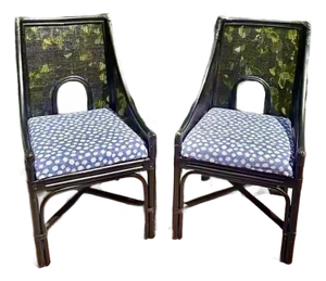 McGuire Barbara Barry Attributed Pair of Accent Chairs