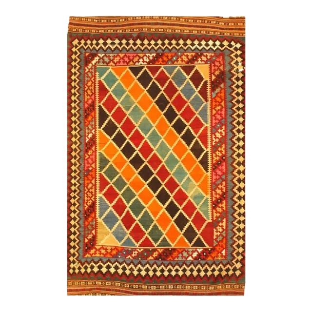 Pasargad Multi Color Hand Knotted Nw Kilim For Sale