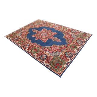 Middle Eastern Kerman Rug in Hand-Knotted Wool For Sale