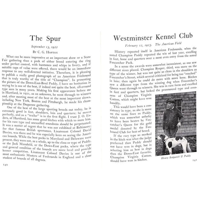 White "A Fox Hunter's Scrapbook" 1945 Enders, John O. For Sale - Image 8 of 12