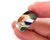 This authentic ring by Asch Grossbardt is crafted in solid 14k yellow gold and showcases the designers signature mosaic...