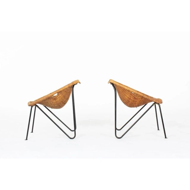 Contemporary Set of Armchairs attributed to Albert Moesch & Ernst Wolfer for Jenny, 1954 For Sale - Image 3 of 12