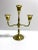 Hollywood Regency 1960s Brass Candelabras – Vintage Candleholders (Set of 2) For Sale - Image 3 of 6