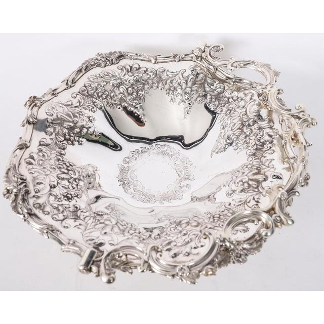 Antique Victorian Silver Plated Fruit Basket, 19th Century For Sale - Image 4 of 14