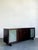 Vintage Frosted Glass Door Ebony Sideboard For Sale - Image 9 of 15