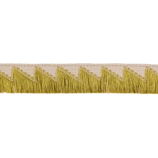 Schumacher Trace Of Connection Fringe Trim In Chartreuse For Sale