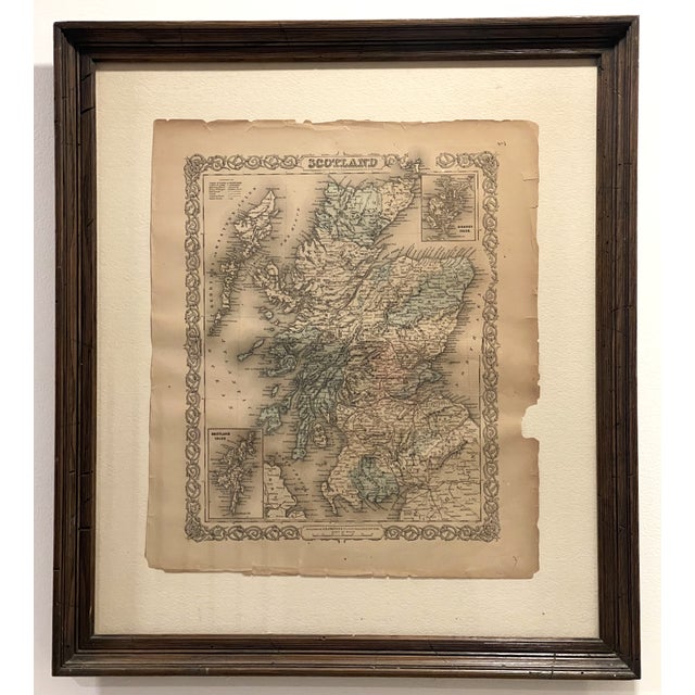English Antique Map of Scotland Framed For Sale - Image 3 of 9