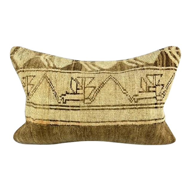 16 x 24 Rug Pillow Ottoman Retreat Turkish Pillow Cushion Cover For Sale