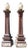Antique Cast Iron Entrance Lights - Beaux Arts Style - Large Scale - A Pair For Sale